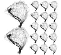 IMUSINICE Redecillas Invisibles Cabello 6 Pulgadas Negras Malla Elástica de Nailon Ligera y Transpirable Paquete de 100 Unidades para Moños y Pelucas Uso Profesional y Diario