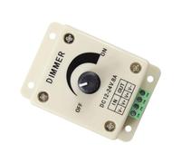 IMUSINICE Regulador de Intensidad Manual Pwm para Panel LED 12v 8a Control Giratorio, Plástico Duradero y Ahorro de Energía para Iluminación Ajustable