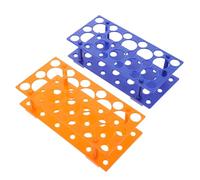 IMUSINICE Soporte Piezas para de Tubos de Plástico Desmontable y 18 Pocillos de 15ml 10 Pocillos de 50ml Fácil de Usar y, Paquete de 2 Color Aleatorio para