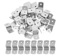 IMUSINICE Soportes en Z para Marcos de Fotos 100 Clips Metálicos para Sujetar Cuadros y Lienzos en Mesa y Pared 1.18X0.51X0.43In Accesorios para Manualidades