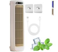 Imwing Cooling Ace, Coolizi Cooling Ace, Coolizi Portable Air Conditioner, 2025 Upgrade Adjustable Coolings Portable Air Conditioner, Charging 3 Speeds (Beige)