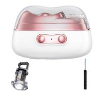 Imwing Easyclip - Cortaúñas inteligente + 1 palillo eléctrico + 1 linterna portátil recargable brillante, cortador 3 en 1 para pulir y almacenar fragmentos con luz LED, lámpara UV