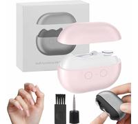 Imwing Nailqure Clip, Vueeze Easyclip Smart Nail Clipper, 3-in-1 Multi-Functional Smart Nail Clipper, Portable Electric Nail Clippers with LED Light for Seniors, Adults (Pink)