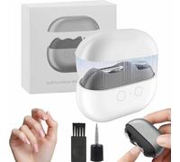 Imwing Nailqure Clip, Vueeze Easyclip Smart Nail Clipper, cortaúñas inteligente 3 en 1, cortaúñas eléctrico portátil con luz LED para personas mayores, adultos (blanco)