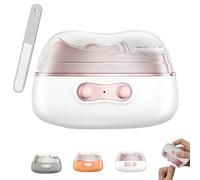 Imwing Nailqure Clip, Vueeze Nailqure Clip, 3 en 1 multifunción Easyclip Smart Nail Trimmer y pulidor, cortauñas eléctrico con LED seguro para recortar y pulir (blanco)