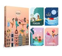 IMYOGI Tarjetas de yoga para niños, 30 tarjetas de meditación de conciencia, regalo de cumpleaños para niños