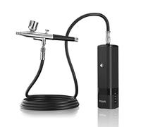 imyyds Kit de aerógrafo con compresor, pistola de aerógrafo inalámbrica de alta presión de 32 PSI, juego de compresor de aerógrafo portátil de doble acción, mini cepillos de aire recargables de mano