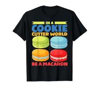 In A Cookie Cutter World Be A Macaron Camiseta gráfica económica, Hombre, Negro, M