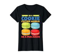 In A Cookie Cutter World Be A Macaron Camiseta gráfica económica, Mujer, Negro, L