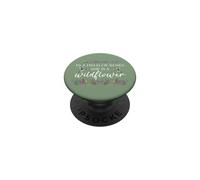 In a Field of Roses She is a Wildflower Hummingbird Flower PopSockets PopGrip Adhesivo