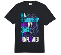 In A Relationship with My Goals It's Complicated |- Comfort Colors Adult Heavyweight T-Shirt