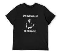 In A World Filled Kardashians Be An Eddie AB Fab Patsy Men's T-Shirt Unisex Black Cotton Print tee Shirts XL