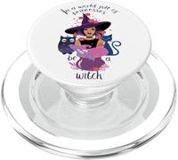 In A World Full of Princesses Be A Witch Cat Bat Owl Friends PopSockets PopGrip para MagSafe