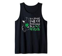 In A World Full Of Princesses Be A Witch Green Halloween Camiseta sin Mangas