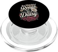 In A World Full of Roses Be A Daisy Motivación única - PopSockets PopGrip para MagSafe