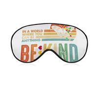 In A World Where You Can Be Anything Be Kind Máscaras para dormir Cubierta para los ojos Blackout con correa elástica ajustable Venda nocturna para mujeres Hombres Yoga Siesta de viaje