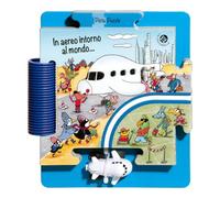 In aereo intorno al mondo. Ediz. a colori. Con pista e un aereo. Con puzzle gigante (Pista Puzzle)
