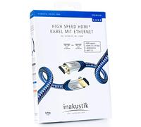 In-akustik Premium II - Cable HDMI con Ethernet (0,75 m)