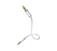 In-akustik Star - Cable de audio para MP3 (clavijas de 3,5 mm, 1,5 m), color blanco