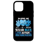 In April We Wear Blue Autism Awareness Men Women Kids Autism Carcasa para iPhone 12 mini