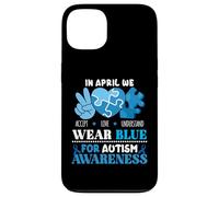In April We Wear Blue Autism Awareness Men Women Kids Autism Carcasa para iPhone 13