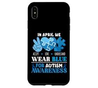 In April We Wear Blue Autism Awareness Men Women Kids Autism Carcasa para iPhone XS Max