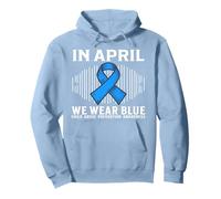 In April We Wear Blue Support Child Abuse Awareness Gifts Sudadera con Capucha