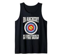 In Archery, We Find Strength in The Draw Camiseta sin Mangas