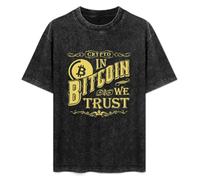 In Bitcoin We Trust Crypto Money Currency BTC Coin Mens T-Shirt Casual Cotton Unisex Black Tees Tops XXL
