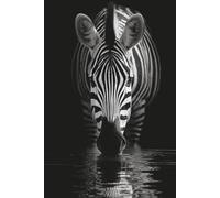 In Black and White - Zebra Blank Lined Notebook and Journal: 6x9 inch - Gifts for Women