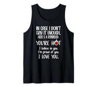 In Case I Don't Say It Enough Couples Romantic Husband Wife Camiseta sin Mangas