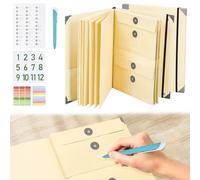 in Case I Go Missing - Carpeta organizadora de documentos importante, carpeta portátil multiusos para el trabajo, oficina, escuela, hogar (amarillo)