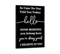 In Case No One Told You Today - Daily Inspiration Poster, Empowering Quote Print for Modern Home, Gym, Office Decor(Unframed,08X12inch(20X30cm))