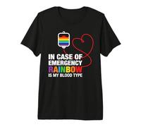 In Case of Emergency Rainbow Gay LGBT Pride Month Camiseta Premium
