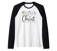 In Christ Alone My Hope is Found John 14:6 Christian Jesus Camiseta Manga Raglan