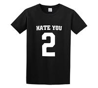 In Cotton Print with Letters Casual Style Men's T-Shirt Unisex Black Cotton Print tee Shirts S