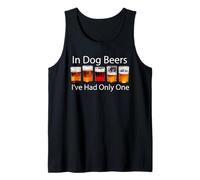 In Dog Beers I've Have Only One | Cita Divertida para Beber Camiseta sin Mangas