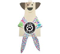 In Dog We Trust Peace Bandana, XL, Color Blanco