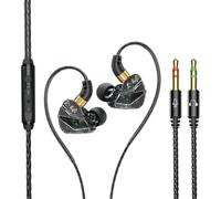 In-Ear Earbuds Wired - 3.5mm In Ear Headphones With Built In , Noise Reduction Earphones, Ergonomic Comfort Fit Audio | Reliable Communication And Entertainment Accessory For Desktop Laptop Music