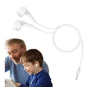 In Ear Headphones Wired - Kids Earbuds For School | Silicone Earplugs, Copper Wire Cable, 3.5mm Jack, 10mm Speaker, Universal Compatibility, High Fidelity Sound, Comfortable Fit, No Microphone