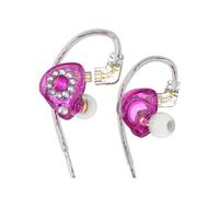 In-Ear Monitores Auriculares Auriculares 11mm PET Diafragma Compuesto Dinámico Auricular 3.5mm Púrpura Sin Micrófono