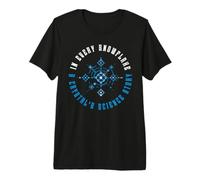 In Every Snowflake Crystal's Science Story Christmas Science Camiseta Premium