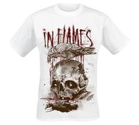 In Flames All For Me Hombre Camiseta Blanco 100% algodón Regular