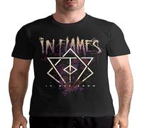 In Flames Band Fashion Unisex 100% Cotton Short-Sleeve T-Shirts Black XXXL