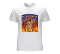 In Flames Clayman Unisex T-Shirt Printed tee Graphic Top Men Black Shirt L
