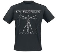 In Flames Clayman Vintage Hombre Camiseta Negro 100% algodón Regular