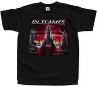 In Flames Colony - Camiseta para hombre, Negro, S