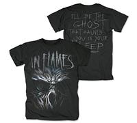 In Flames Ghost Hombre Camiseta Negro M 100% algodón Regular
