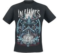 In Flames Kali Hombre Camiseta Negro 100% algodón Regular