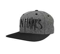 In Flames Logo Unisex Gorra Negro/Gris 85% poliacrilico, 15% Lana